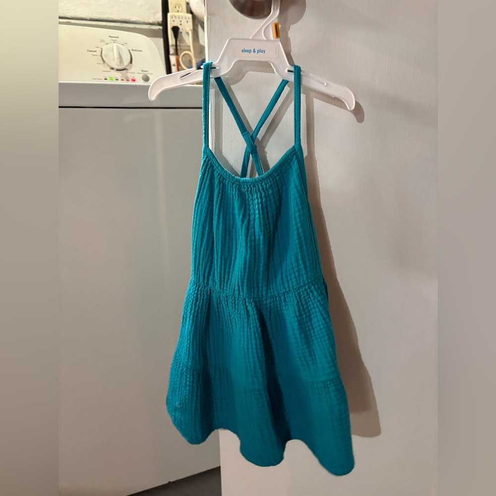 Cat & Jack Teal Casual Kids Dress